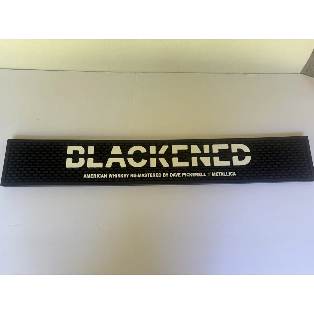Metallica Blackened Whiskey Bar Mat 24